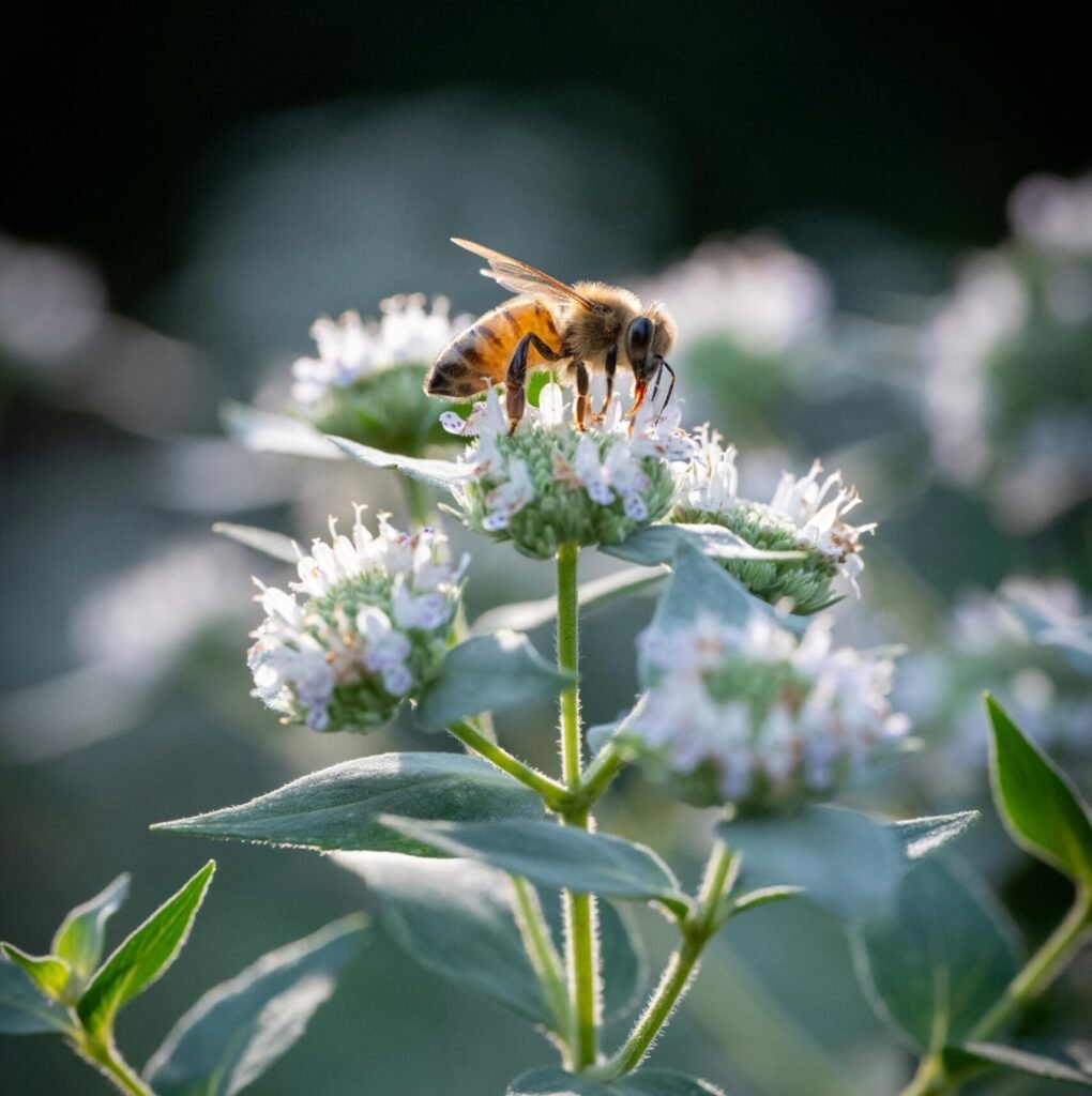  abeja en una flor